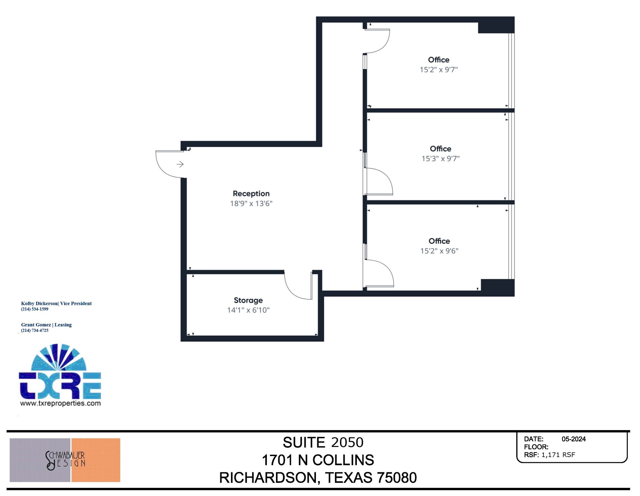 1701 N Collins Blvd, Richardson, TX for lease Floor Plan- Image 1 of 1