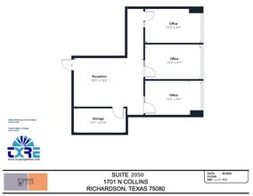 1701 N Collins Blvd, Richardson, TX for lease Floor Plan- Image 1 of 1