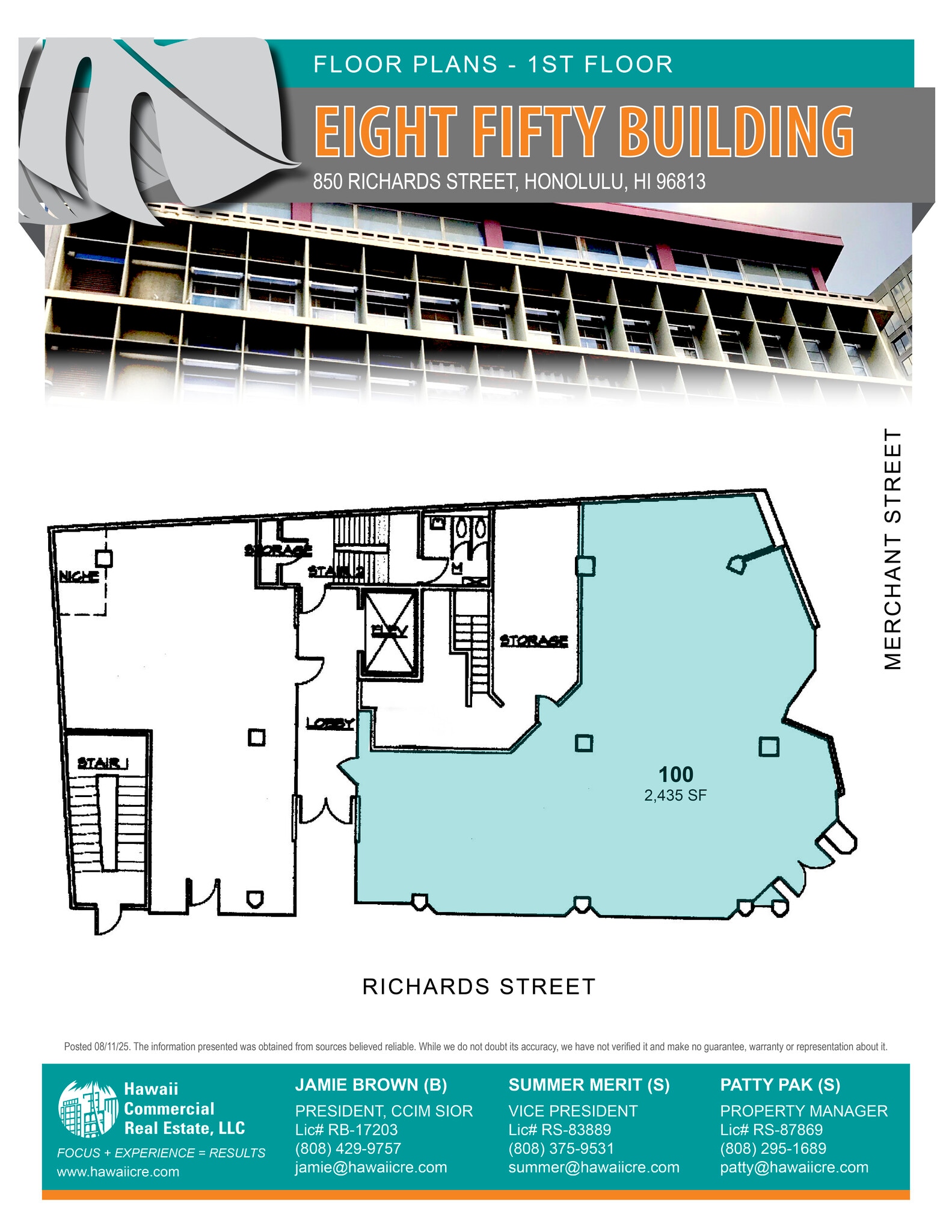 249 Merchant St, Honolulu, HI for lease Floor Plan- Image 1 of 1
