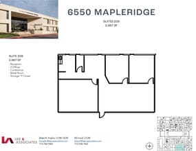 6550 Mapleridge St, Houston, TX à louer Plan d’étage- Image 1 de 1