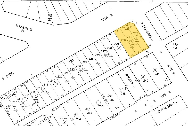 11600 W Pico Blvd, Los Angeles, CA à vendre - Plan cadastral - Image 3 de 3