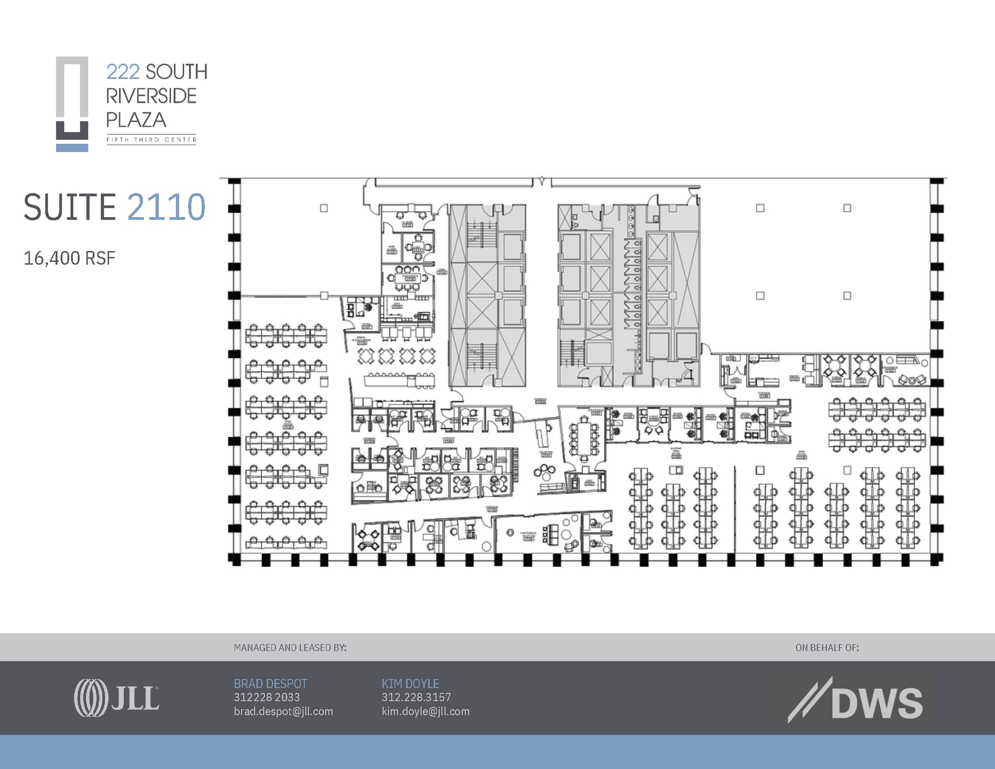 222 S Riverside Plz, Chicago, IL à louer Plan d’étage- Image 1 de 1