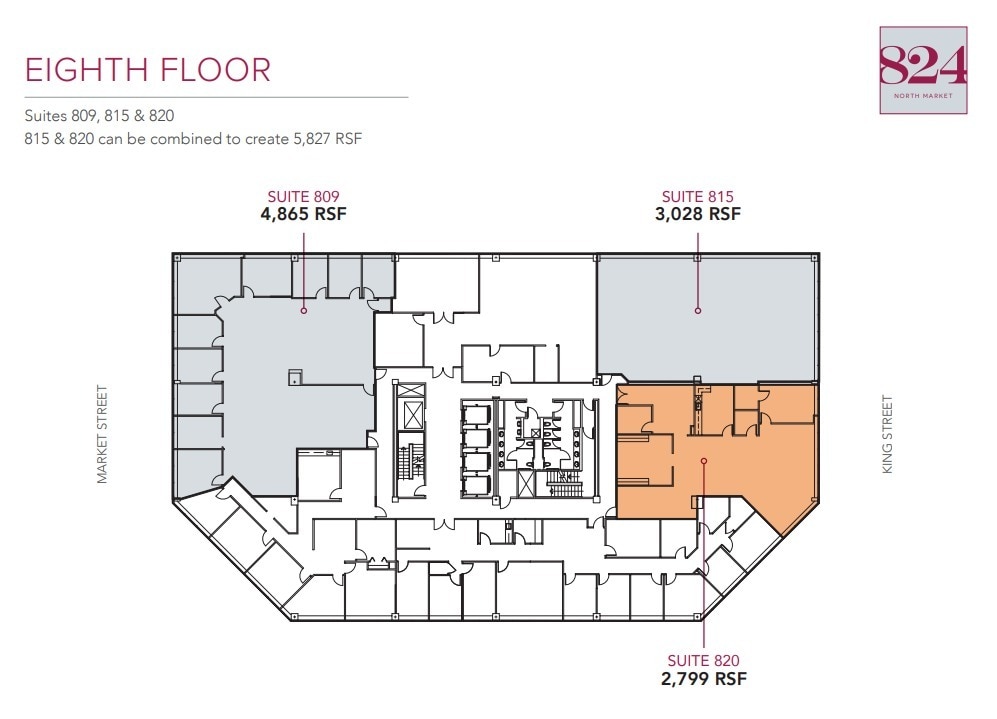824 N Market St, Wilmington, DE for lease Floor Plan- Image 1 of 1