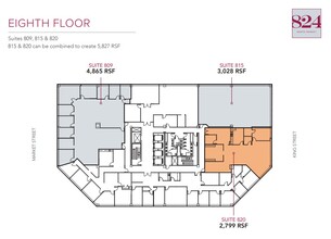 824 N Market St, Wilmington, DE for lease Floor Plan- Image 1 of 1