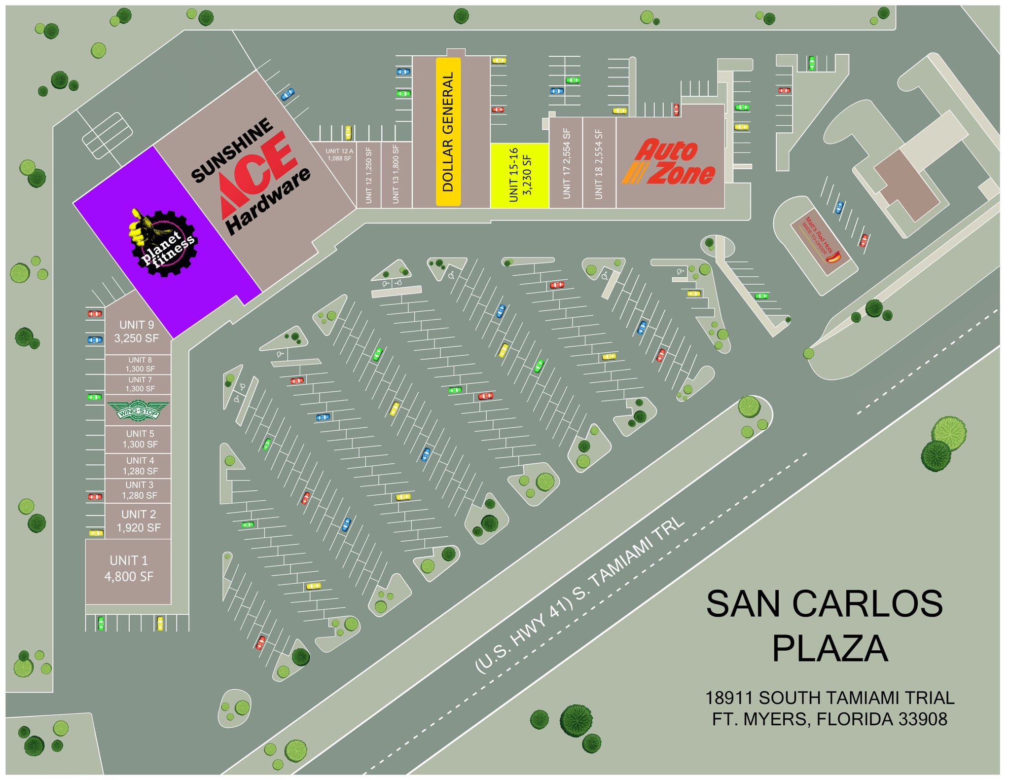 18911 S Tamiami Trl, Fort Myers, FL à louer Plan de site- Image 1 de 1