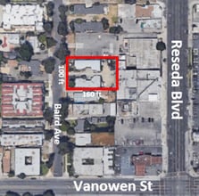 6834-6838 Baird Ave, Reseda, CA - AERIAL  map view