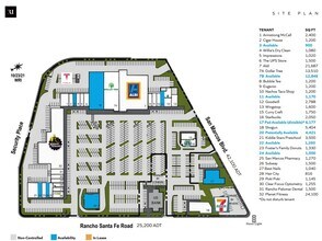 621-701 S Rancho Santa Fe Rd, San Marcos, CA à louer Plan d’étage- Image 1 de 2