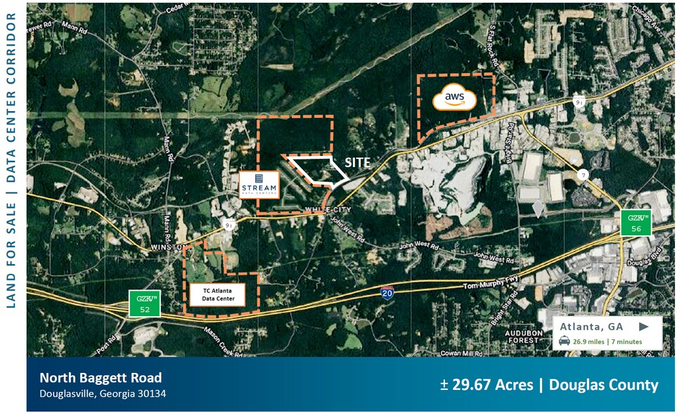 6970 N Baggett Rd, Douglasville, GA for sale - Aerial - Image 2 of 2