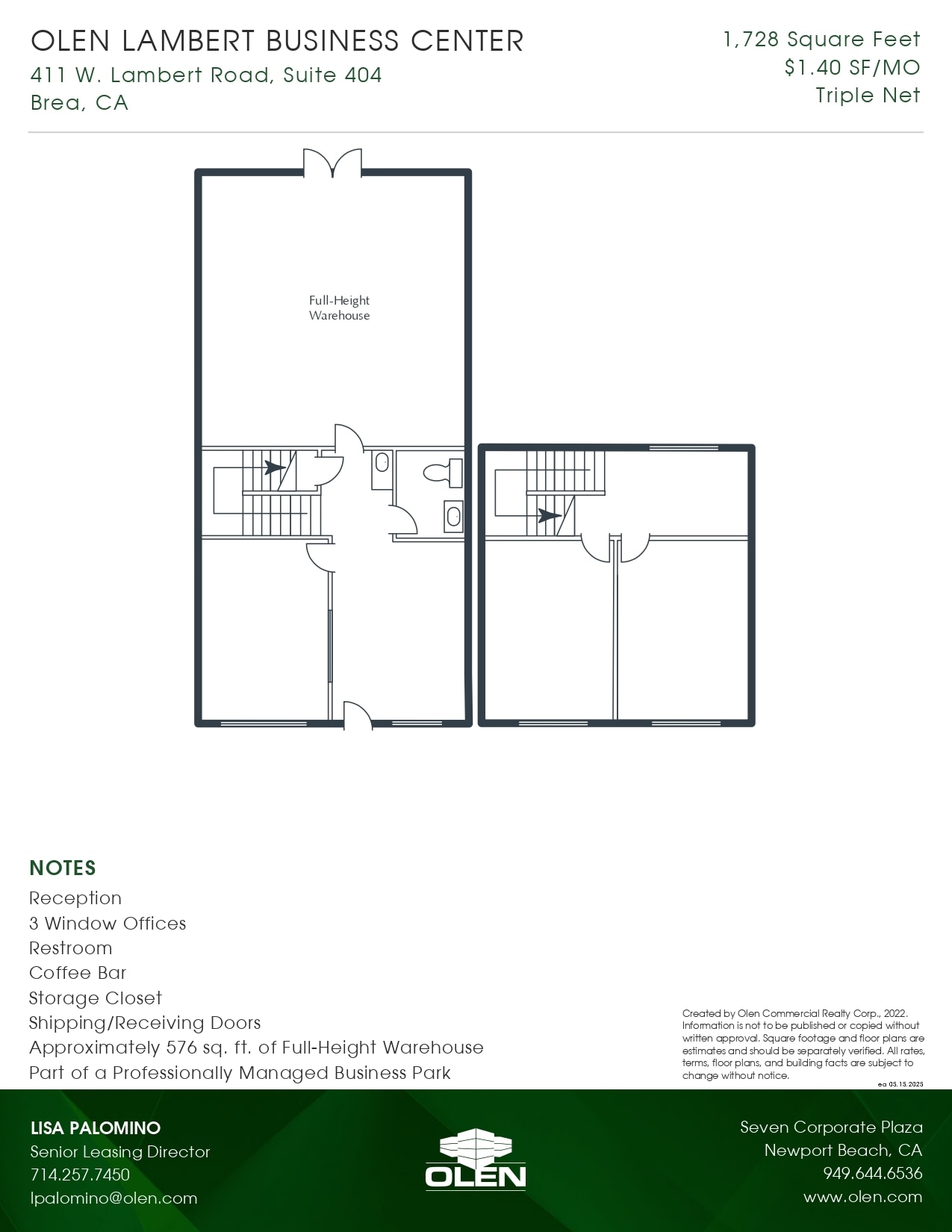 471 W Lambert Rd, Brea, CA for lease Floor Plan- Image 1 of 1