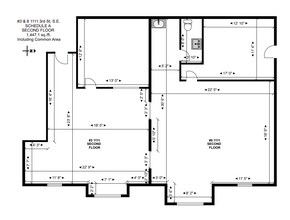 1111 3rd St SE, Calgary, AB for lease Typical Floor Plan- Image 1 of 1