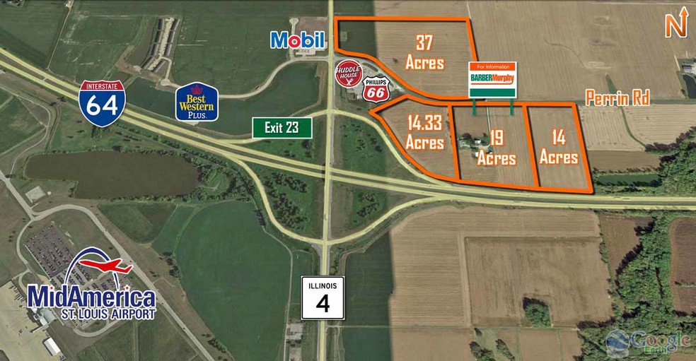 I-64, Mascoutah, IL for sale - Aerial - Image 1 of 1