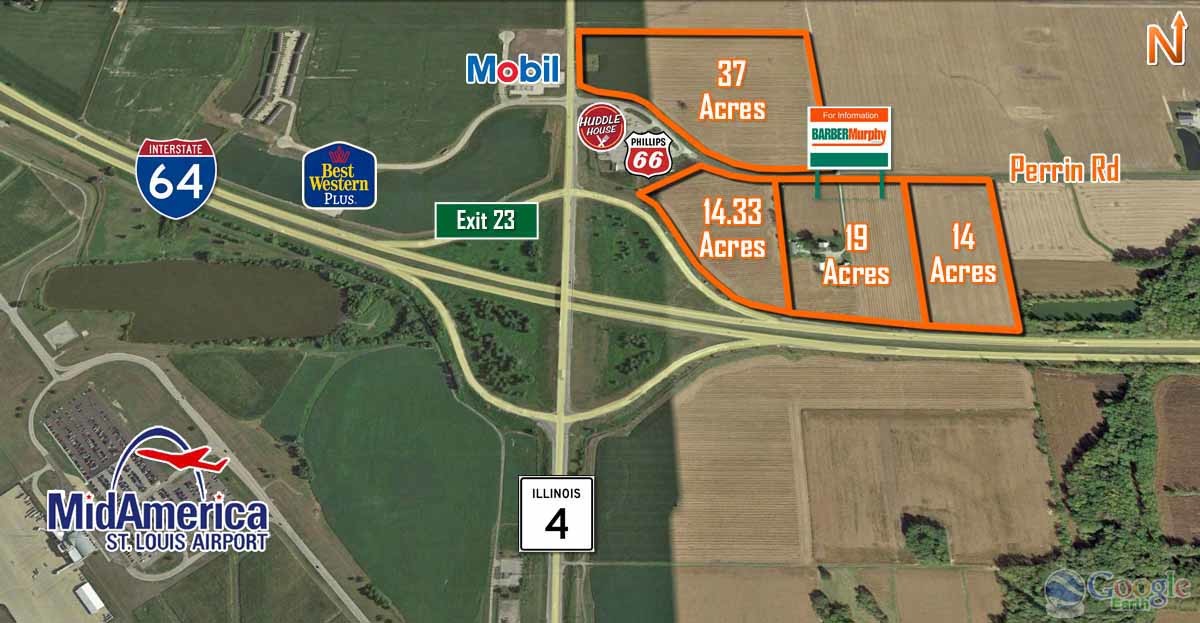 I-64, Mascoutah, IL for sale Aerial- Image 1 of 1