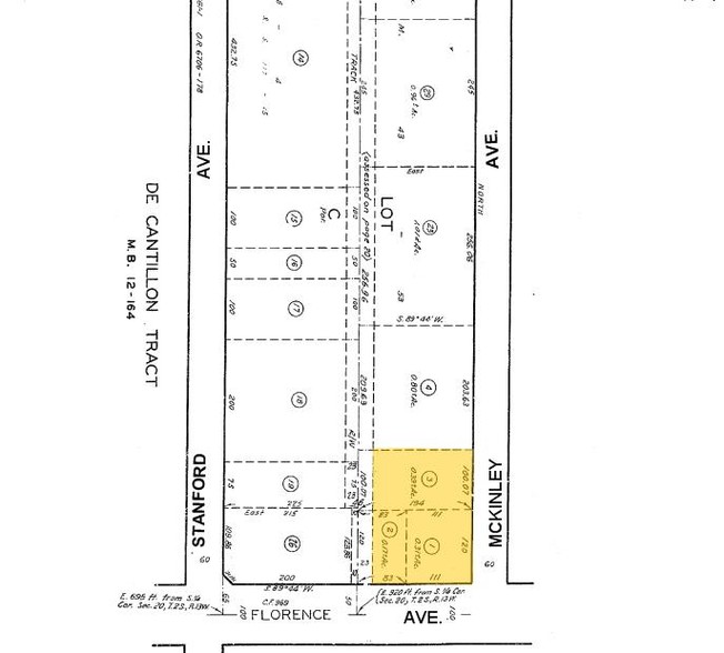 7111 McKinley Ave, Los Angeles, CA à louer - Plan cadastral - Image 2 de 9