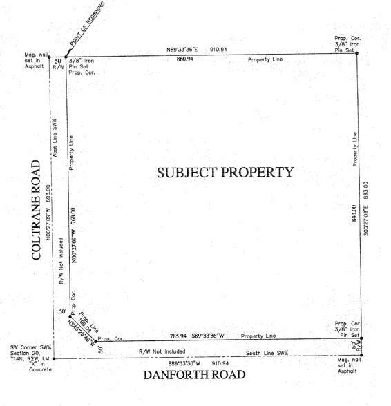 NEC E Danforth Rd & N Coltrane Rd, Edmond, OK à vendre - Plan cadastral - Image 2 de 2