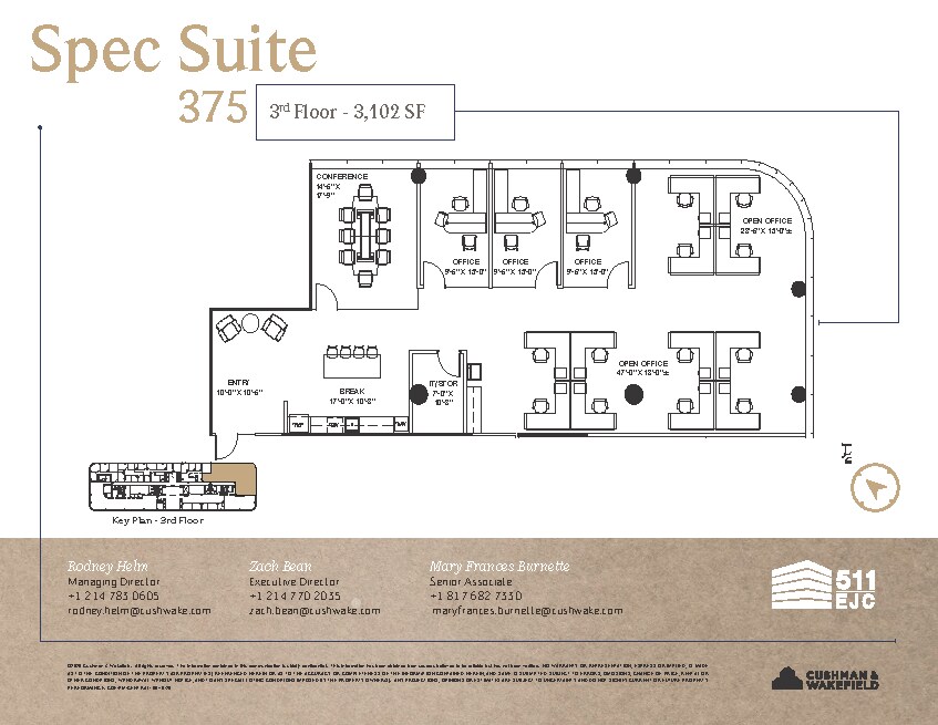511 E John Carpenter Fwy, Irving, TX for lease Floor Plan- Image 1 of 2