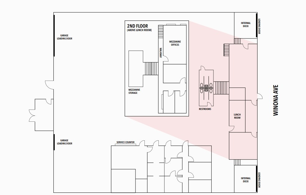 2901-2905 Winona Ave, Burbank, CA for lease Floor Plan- Image 1 of 2