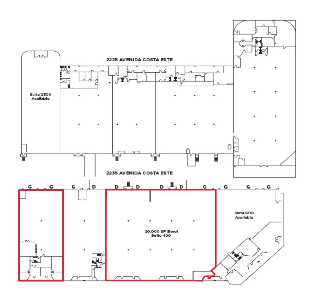 2235 Avenida Costa Este, San Diego, CA à louer Plan d’étage- Image 1 de 1