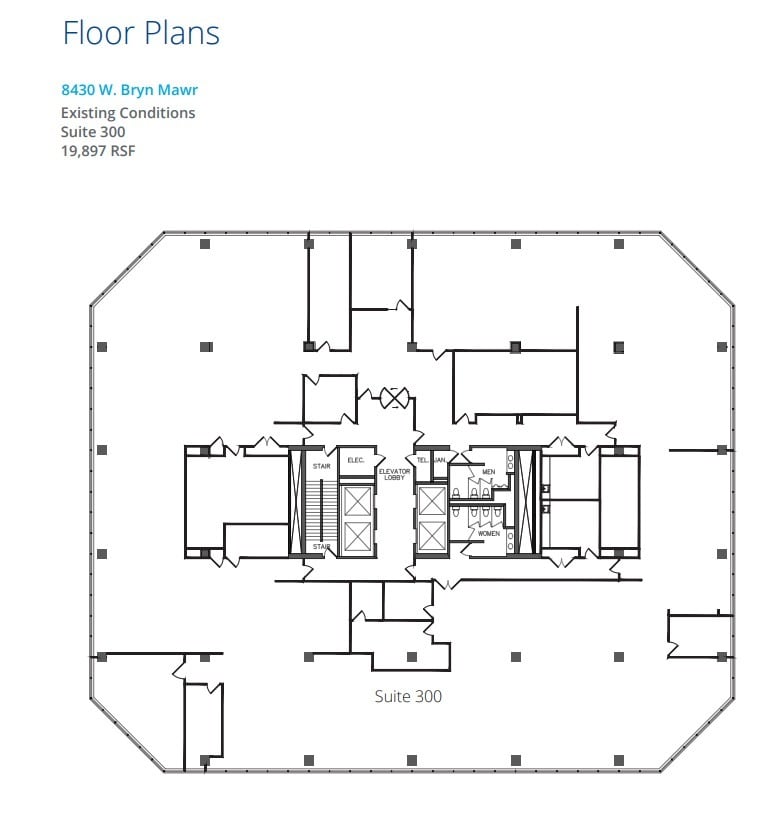 8410 W Bryn Mawr Ave, Chicago, IL à louer Plan d’étage- Image 1 de 1