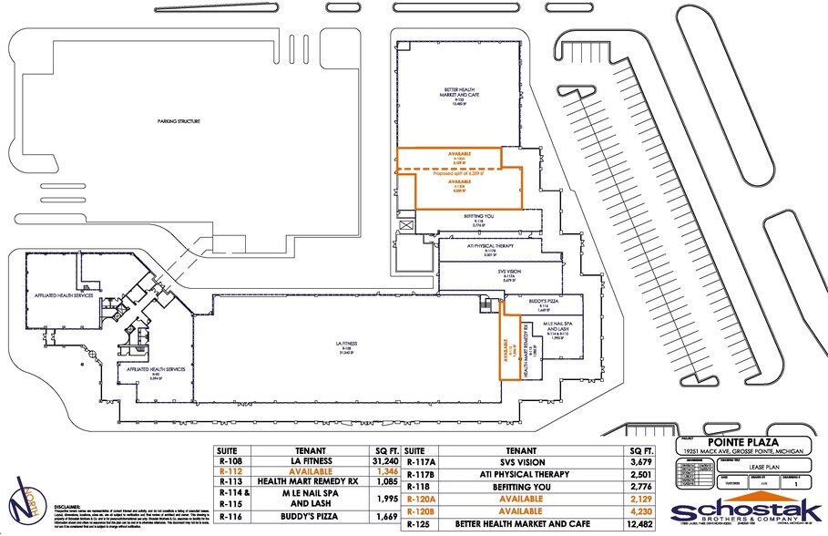 19521 Mack Ave, Grosse Pointe, MI à louer - Plan de site - Image 2 de 2