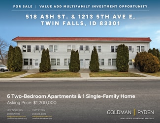 More details for 518 Ash St, Twin Falls, ID - Multifamily for Sale