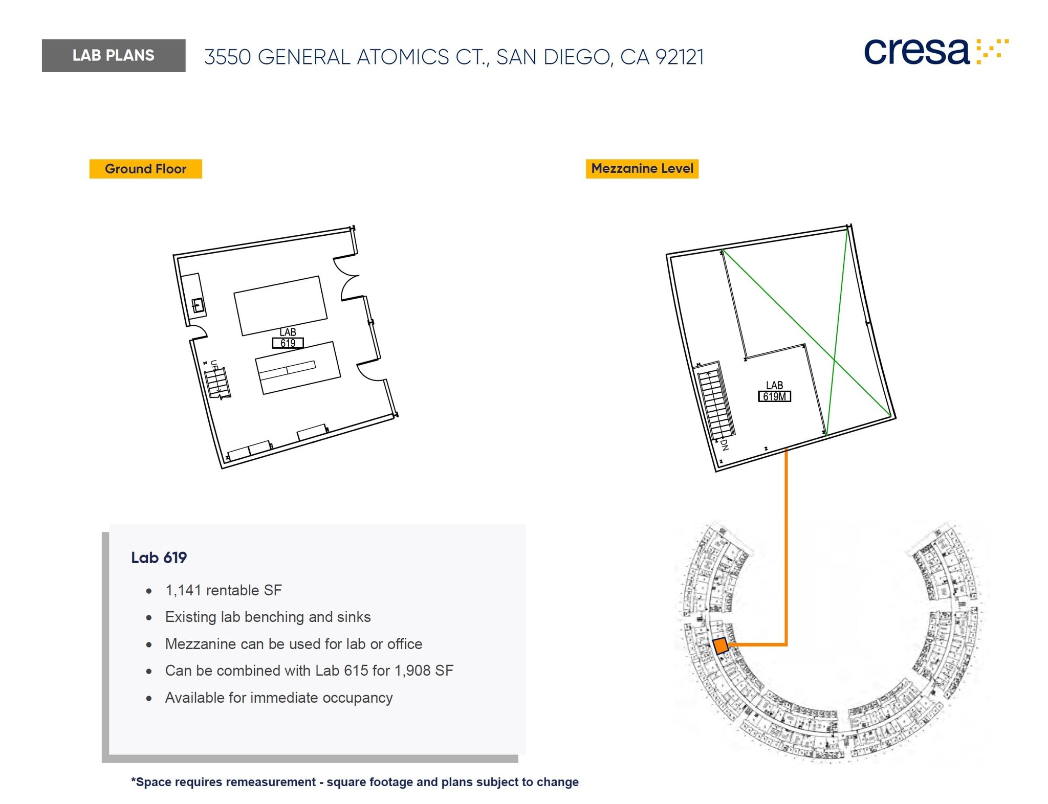 3550 General Atomics Ct, San Diego, CA for lease Floor Plan- Image 1 of 1