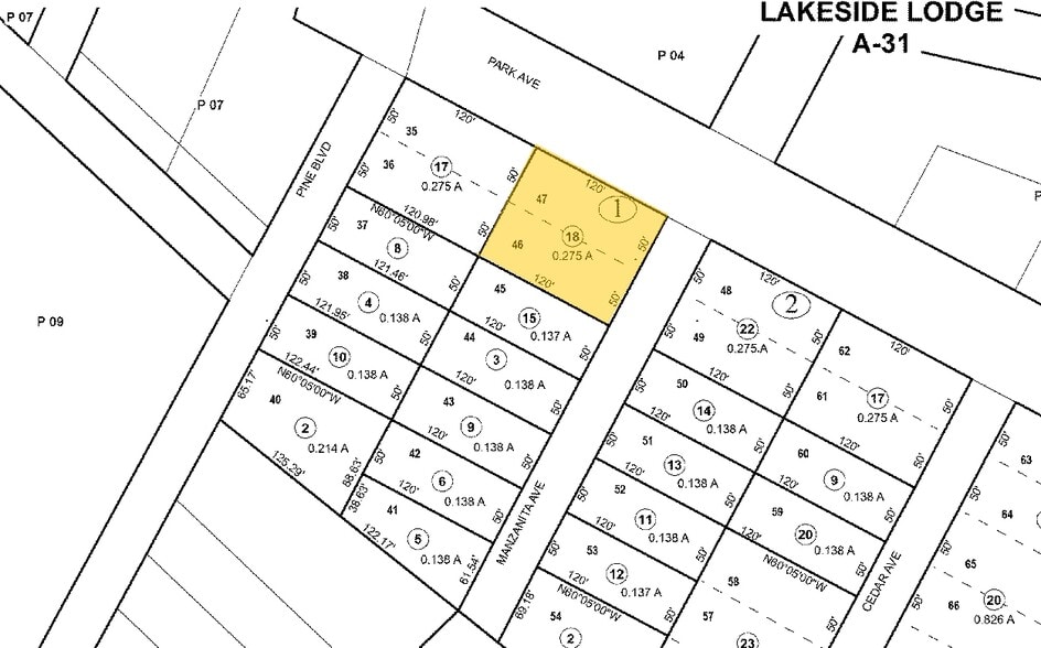 930 Park Ave, South Lake Tahoe, CA for sale - Plat Map - Image 3 of 14