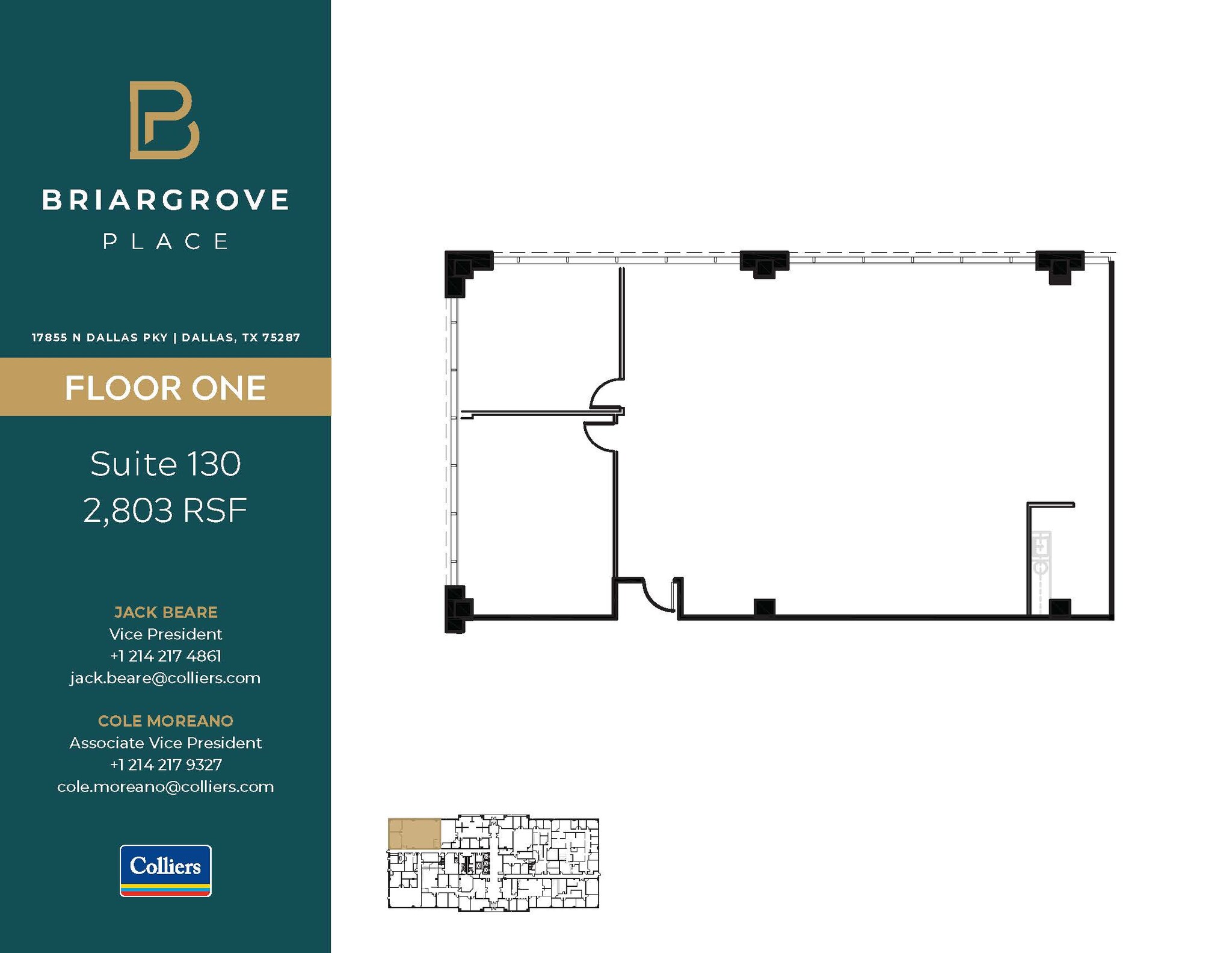 17855 N Dallas Pky, Dallas, TX for lease Floor Plan- Image 1 of 1