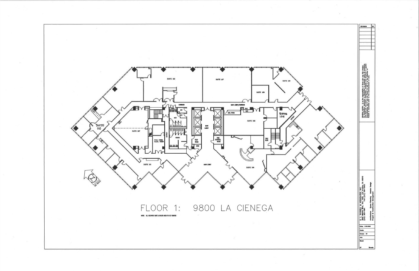 9800 S La Cienega Blvd, Inglewood, CA à louer Plan d’étage- Image 1 de 1