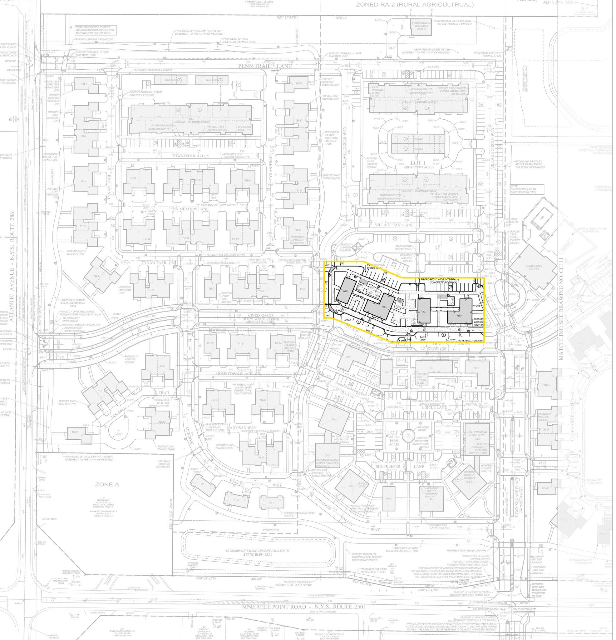 1657 Fairport Nine Mile Point Road, Penfield, NY à louer Plan de site- Image 1 de 2
