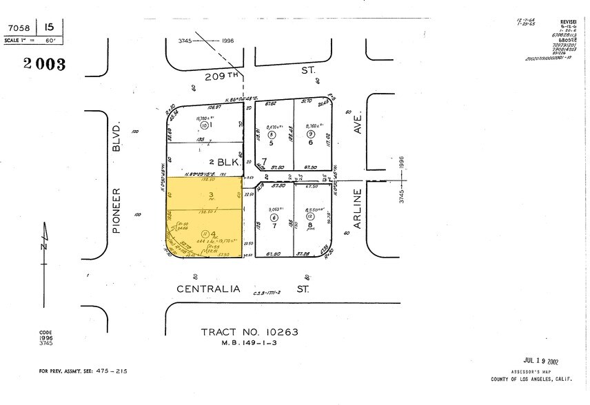 20922 Pioneer Blvd, Lakewood, CA à vendre - Plan cadastral - Image 2 de 7