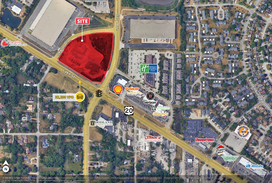 823 W Lake St, Hanover Park, IL for lease - Aerial - Image 2 of 3