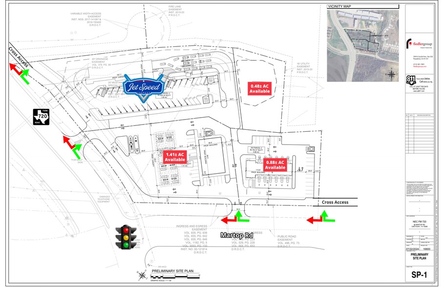 3301 W FM 720, Oak Point, TX for lease - Site Plan - Image 1 of 3