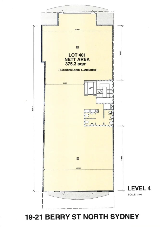 21 Berry St, North Sydney à louer Plan d’étage- Image 1 de 1
