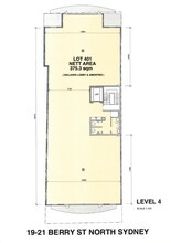 21 Berry St, North Sydney à louer Plan d’étage- Image 1 de 1