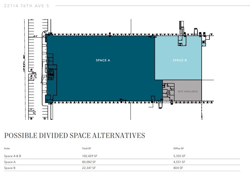 22114-22140 76th Ave S, Kent, WA for lease Floor Plan- Image 1 of 1