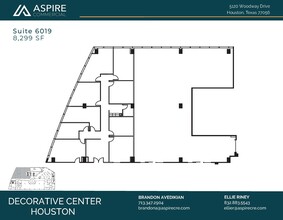 5120 Woodway Dr, Houston, TX à louer Plan d’étage- Image 1 de 5