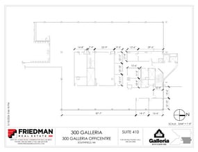 300 Galleria Officentre, Southfield, MI for lease Floor Plan- Image 1 of 2