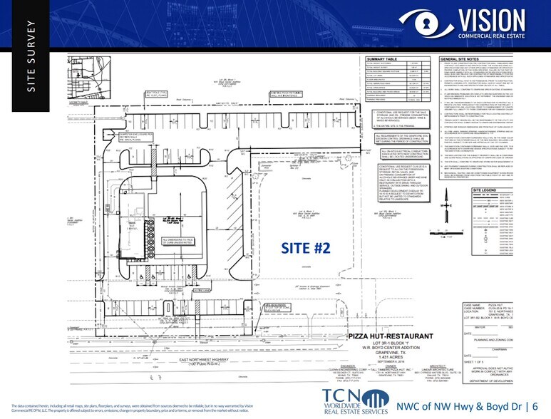 701 E Northwest Hwy, Grapevine, TX à vendre - Plan de site - Image 2 de 3