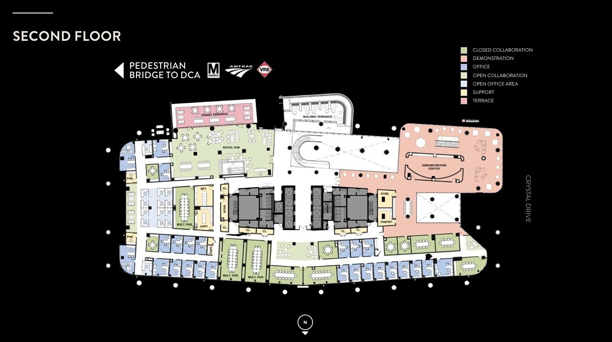 2011 Crystal Dr, Arlington, VA à louer Plan d’étage- Image 1 de 1