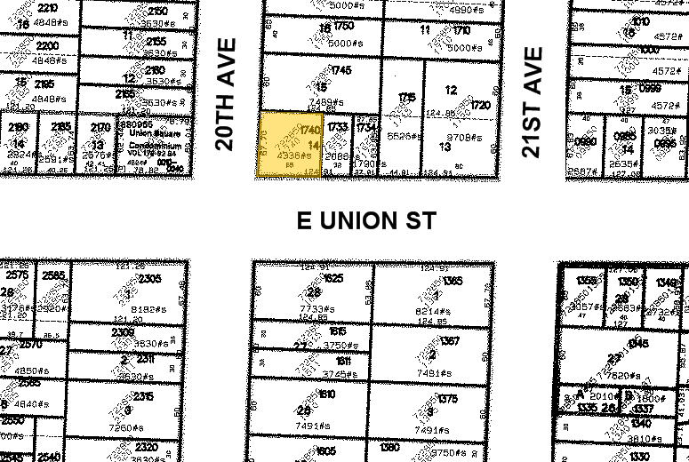 2002 E Union St, Seattle, WA à vendre - Plan cadastral - Image 1 de 1