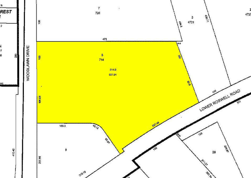 4719 Lower Roswell Rd, Marietta, GA à louer - Plan cadastral - Image 2 de 2