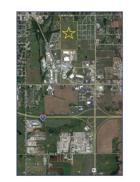 Elm Street in El Reno, El Reno, OK à vendre - Aérien - Image 2 de 2