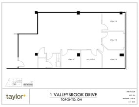 1 Valleybrook Dr, Toronto, ON à louer Plan de site- Image 1 de 1