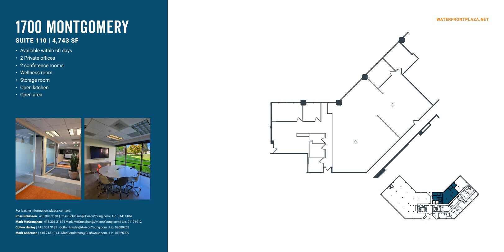 1700 Montgomery St, San Francisco, CA for lease Floor Plan- Image 1 of 1