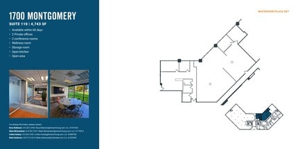 1700 Montgomery St, San Francisco, CA for lease Floor Plan- Image 1 of 1