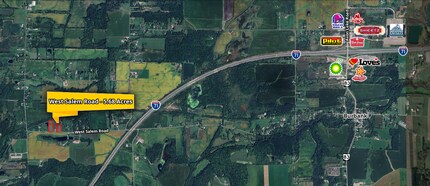 W Salem Rd, Burbank, OH - Aerial  map view