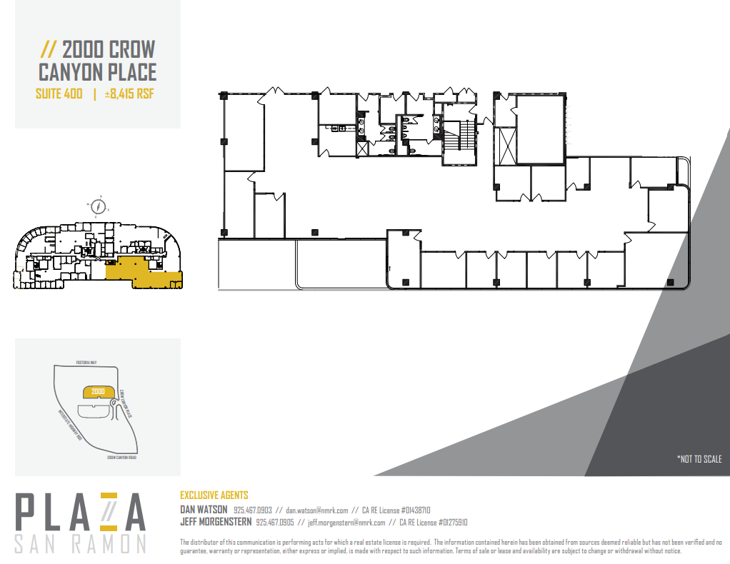 2010 Crow Canyon Pl, San Ramon, CA à louer Plan d  tage- Image 1 de 1