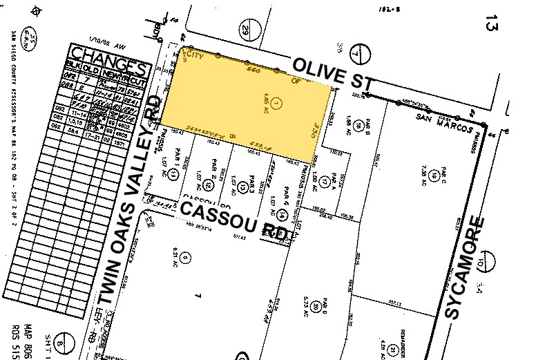 2075 N Twin Oaks Valley Rd, San Marcos, CA à louer - Plan cadastral - Image 3 de 43