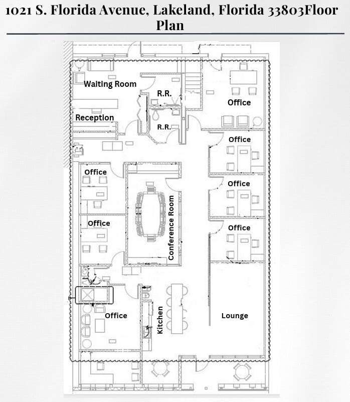 1021 S Florida Ave, Lakeland, FL for lease Floor Plan- Image 1 of 1