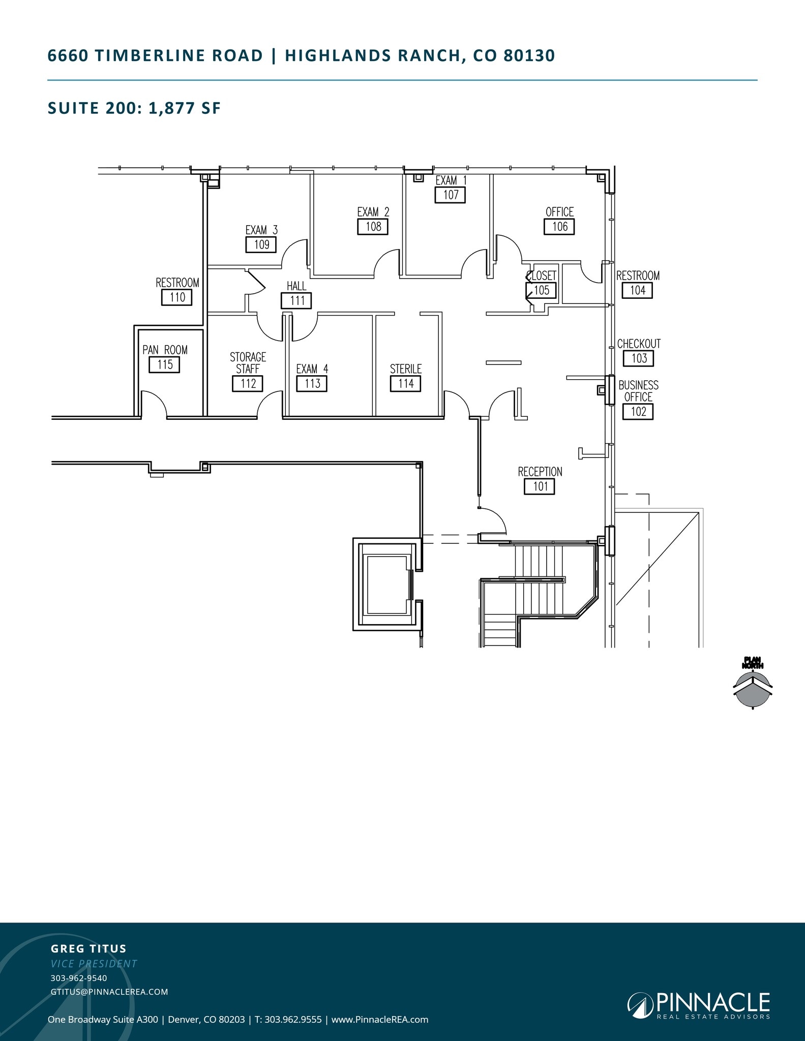 6660 Timberline Rd, Highlands Ranch, CO for lease Site Plan- Image 1 of 1